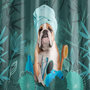 Voir la diapositive 3 : Douceur d'Intérieur Rideau de douche 180x200 Doggy Zen