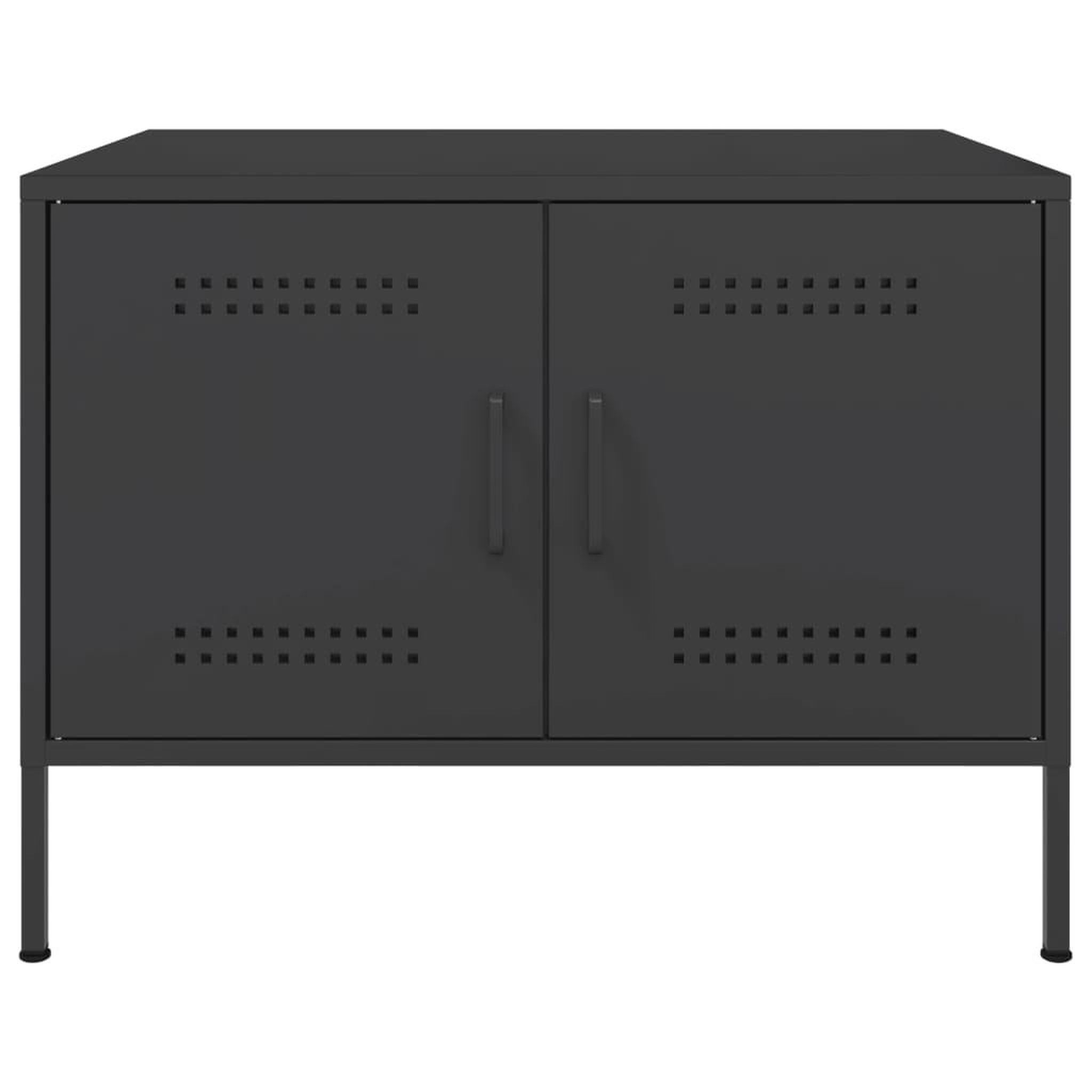 Voir la diapositive 5 : VIDAXL Table basse noir 68x50x50,5 cm acier