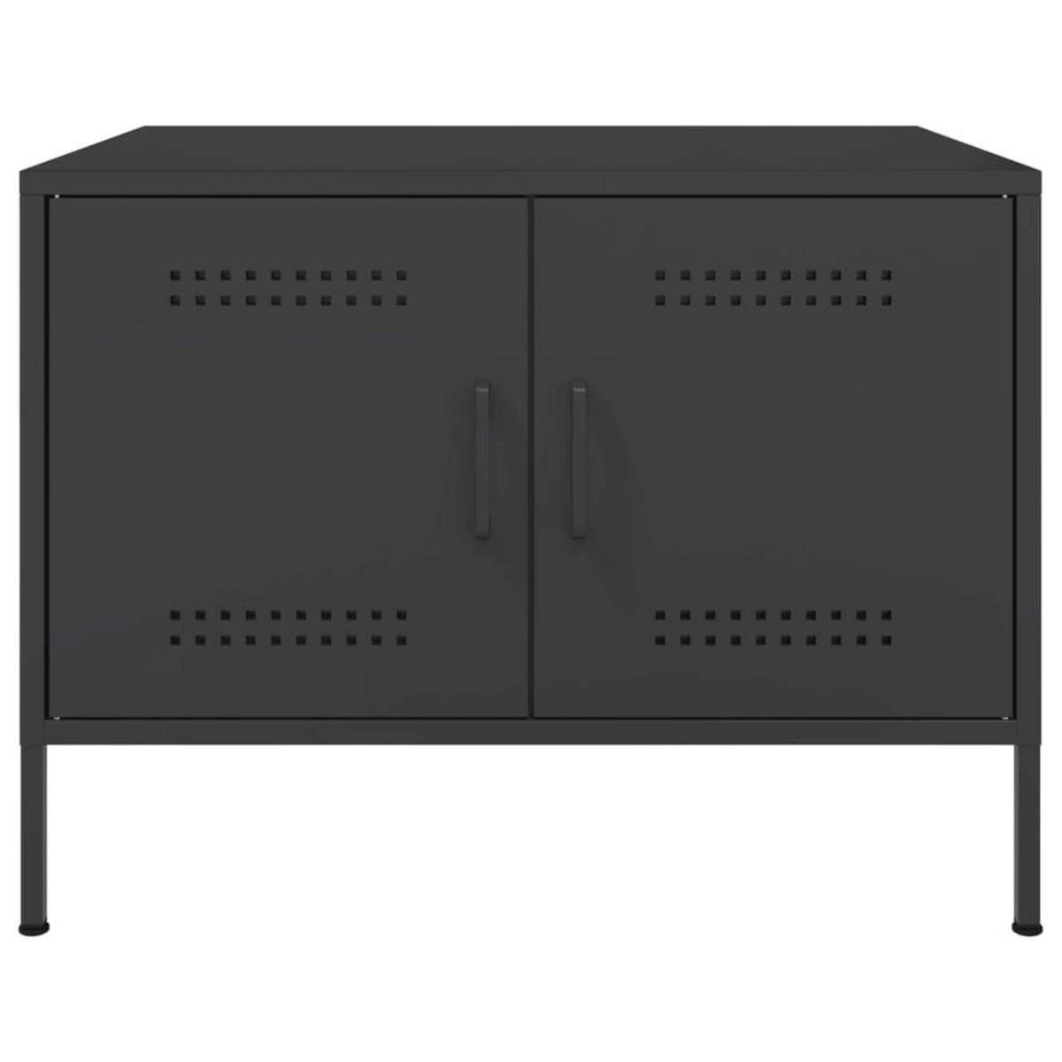 VIDAXL Table basse noir 68x50x50,5 cm acier