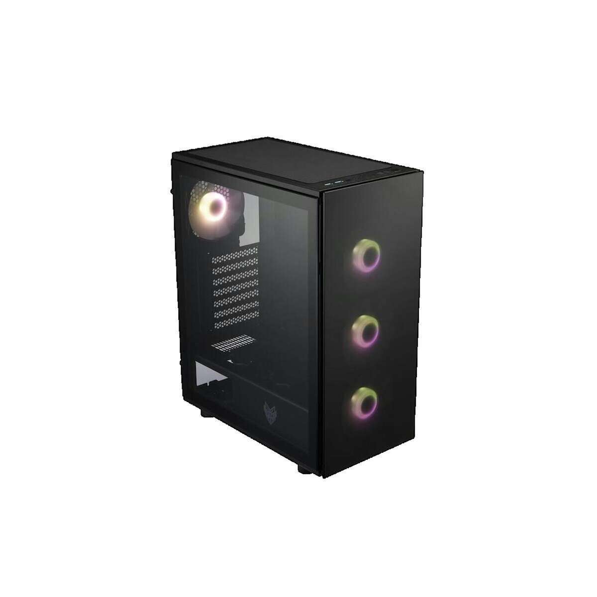 Fortron Boîtier PC FSP CMT340 Plus avec panneaux en verre trempé et éclairage ARGB