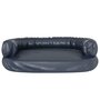 Voir la diapositive 4 : VIDAXL Lit pour chien ergonomique Mousse Bleu fonce 88x65cm Similicuir