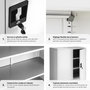 Voir la diapositive 4 : tectake Armoire de classement en métal en acier lâqué époxy gris