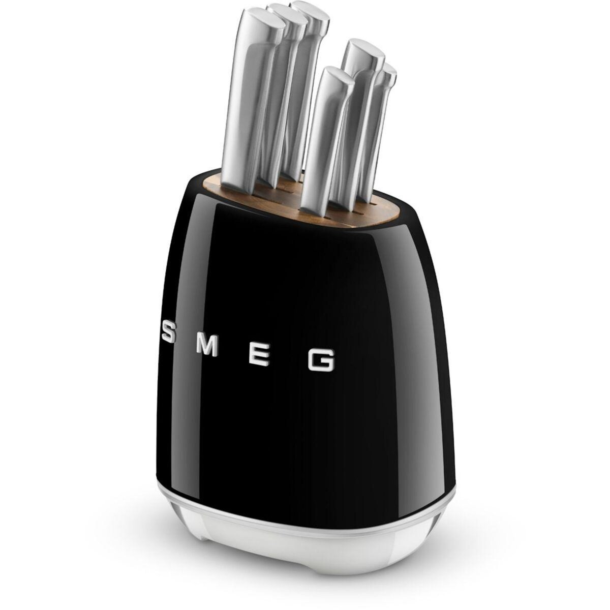 SMEG Bloc couteaux 6 pcs multi-usages noir