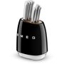 Voir la diapositive 3 : SMEG Bloc couteaux 6 pcs multi-usages noir