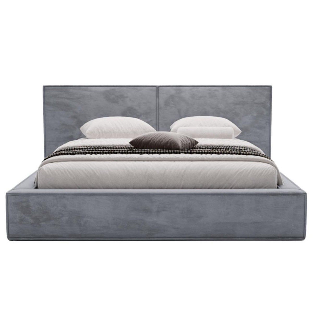 BEST MOBILIER Eros - lit coffre - 180x200 cm - sommier inclus - en velours