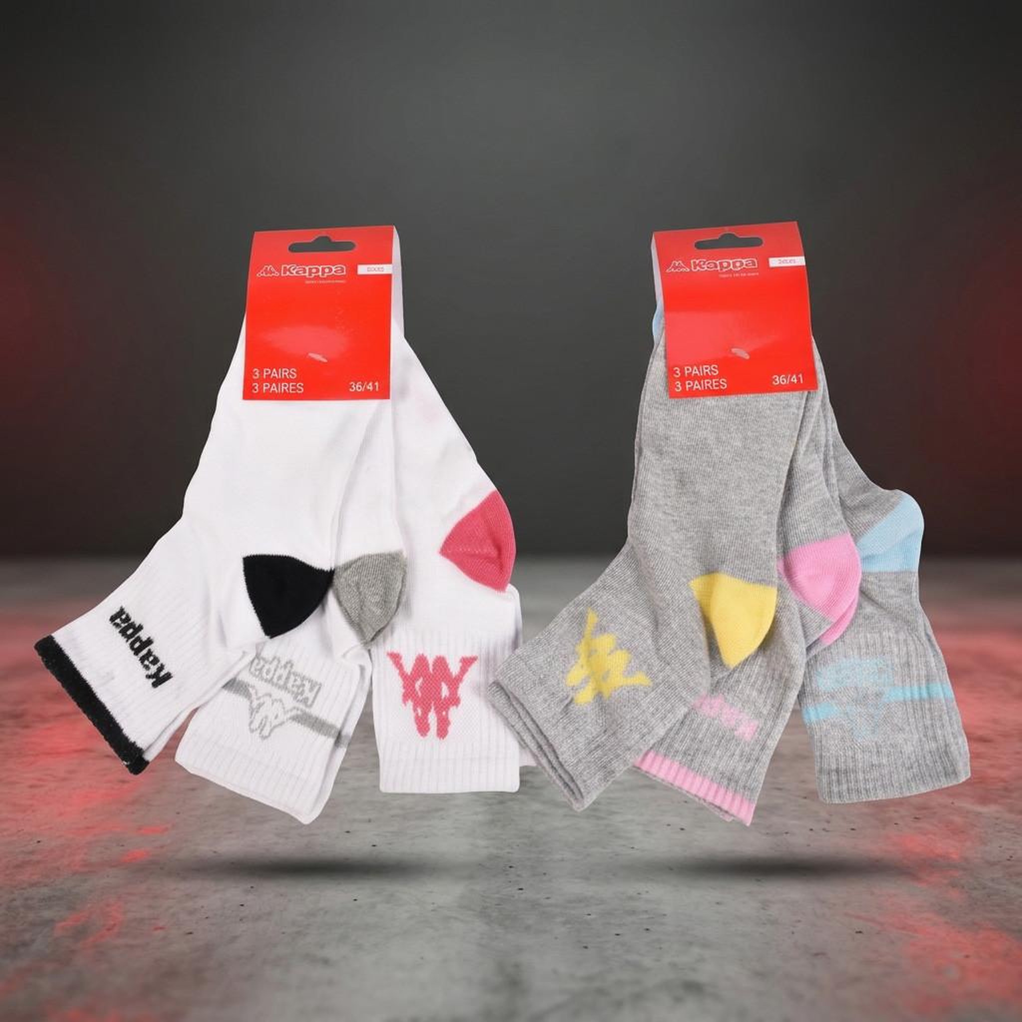 Voir la diapositive 4 : KAPPA Pack de Chaussettes Femme Quarter KAPPA (Lot de 6)