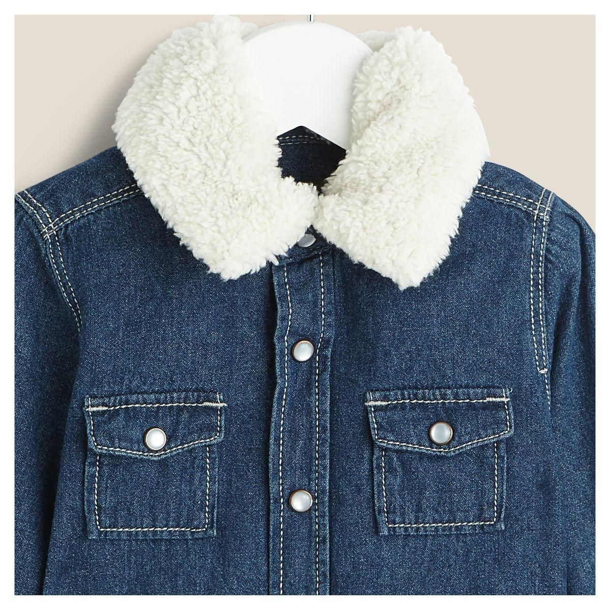 IN EXTENSO Chemise manches longues denim bébé garçon