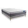 Voir la diapositive 2 : ACTISOM Ensemble matelas ACTIMEMO PLUS 200x200 Mémoire de forme Maxi épaisseur 7zones de confort + sommier KIT gris