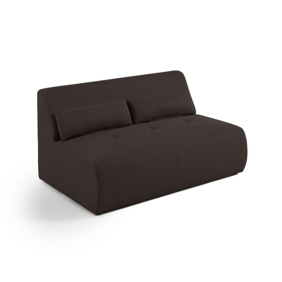 LISA DESIGN Onyx - canapé droit 2 places - en tissu mailles 3d