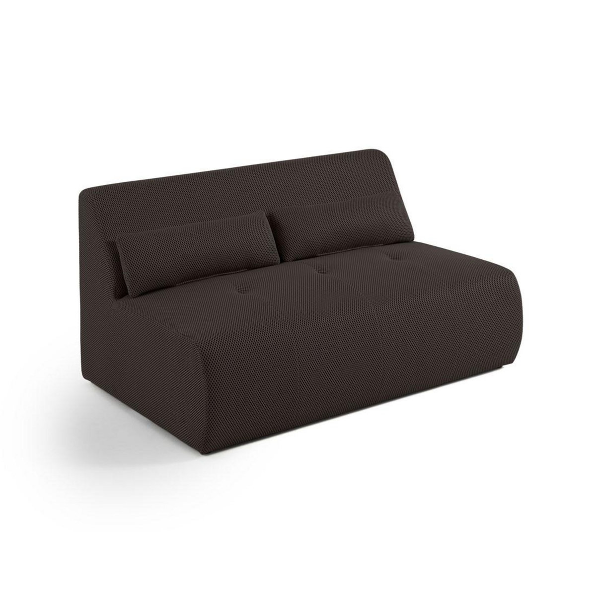 LISA DESIGN Onyx - canapé droit 2 places - en tissu mailles 3d