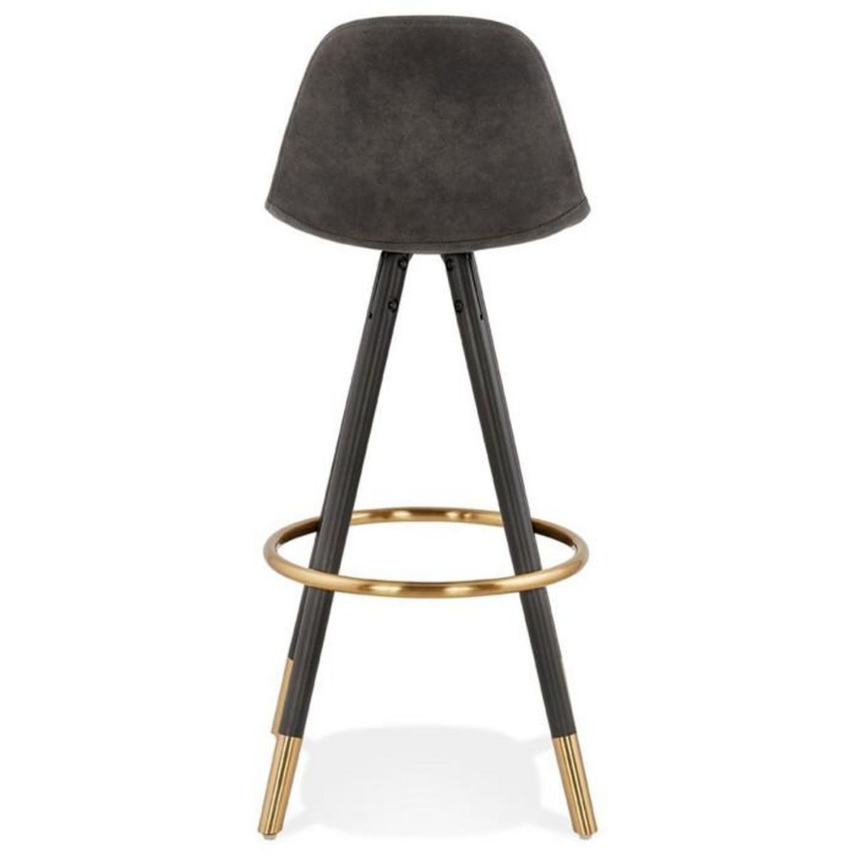 Paris Prix Tabouret de Bar  Krill  97cm Gris Foncé & Noir