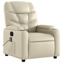 Voir la diapositive 4 : VIDAXL Fauteuil inclinable de massage Creme Similicuir