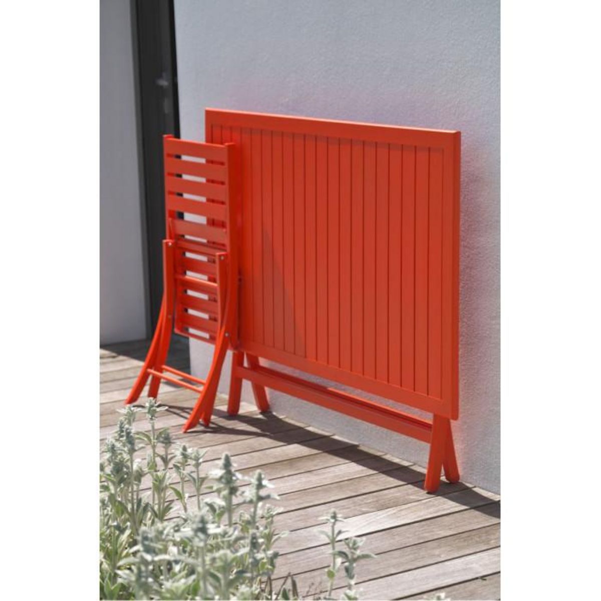 Paris Prix Table de Jardin Pliante  Marius  140cm Orange