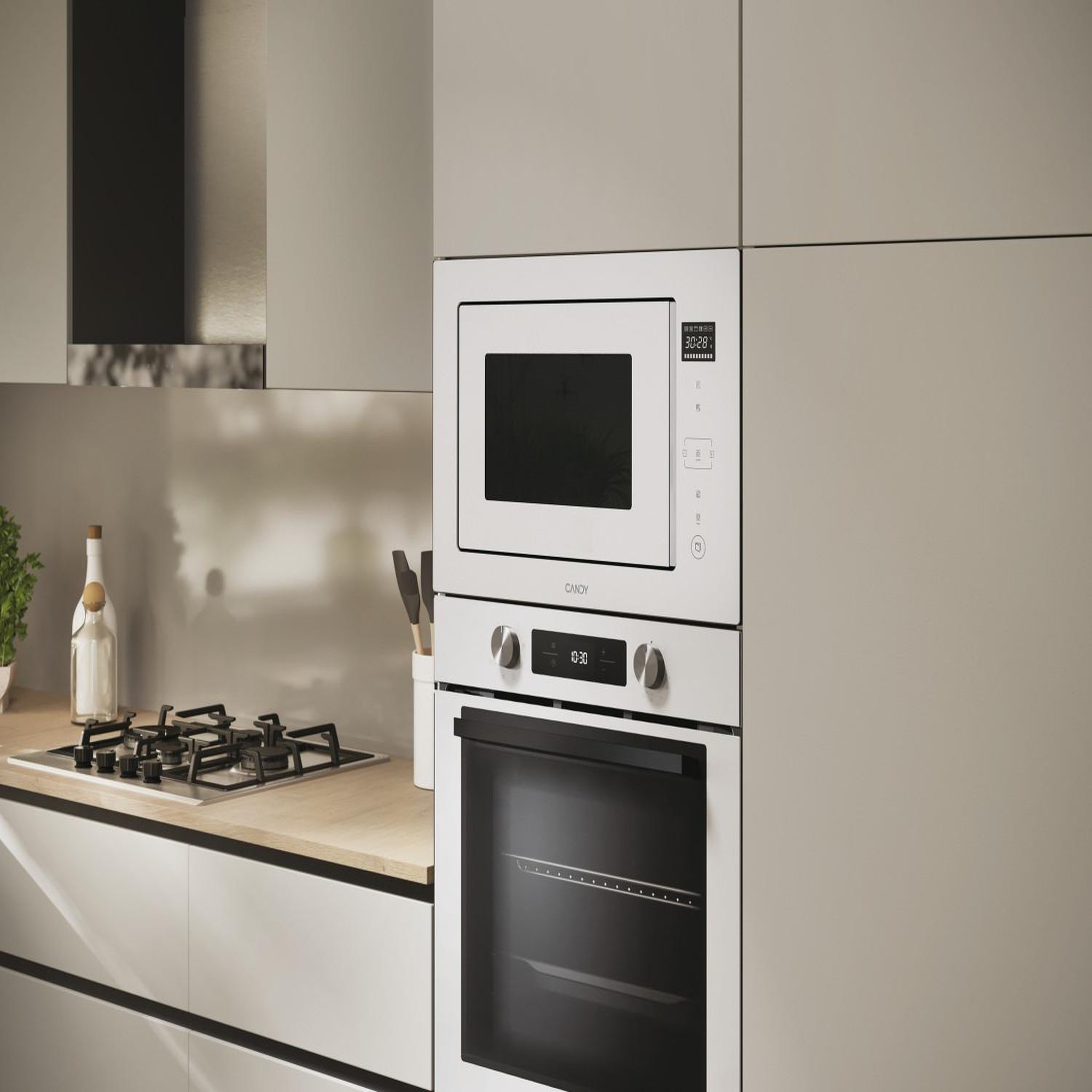 Voir la diapositive 3 : Candy Candy CA38MWN7NW Blanc Micro-ondes grill Intégré 28 L 900 W