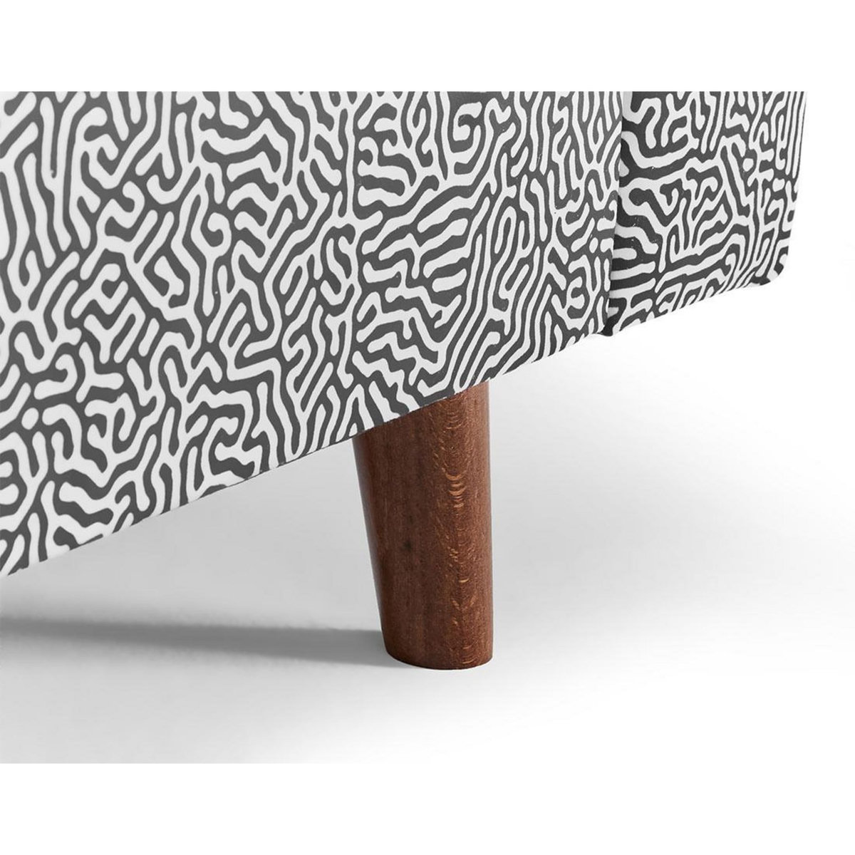 LISA DESIGN Rune - fauteuil motif graphique en velours