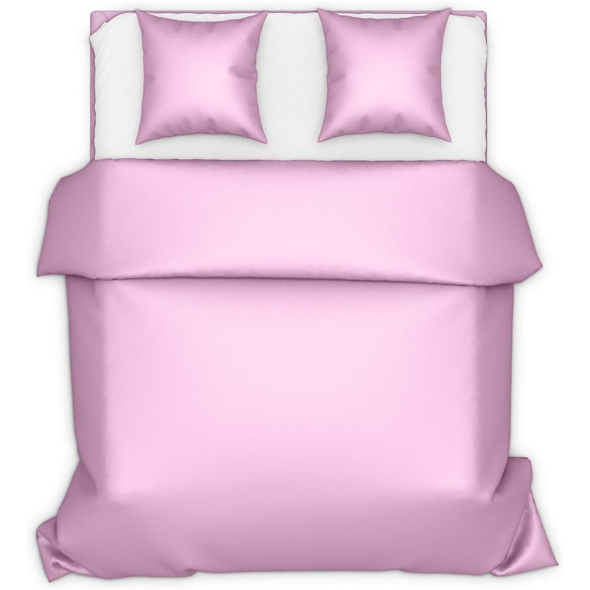 Les Ateliers du Linge Parure Housse De Couette 220x240 Coton 57 Fils Rose