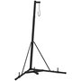 Voir la diapositive 1 : HOMCOM Support sac de frappe sur pied - hauteur réglable, pliable, à lester - charge max. 60 Kg - acier noir