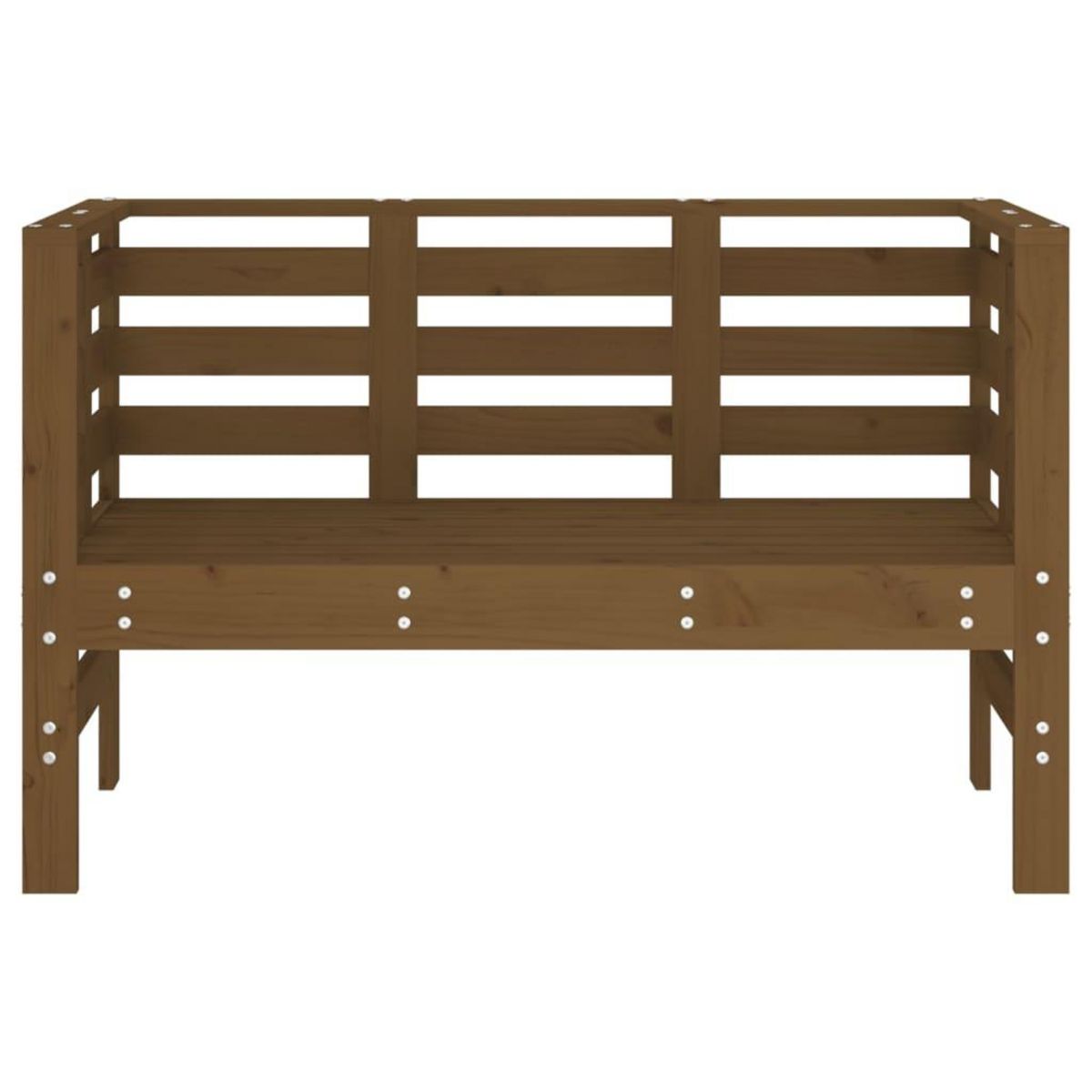 VIDAXL Banc de jardin marron miel 111,5x53x71 cm bois massif de pin