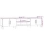 Voir la diapositive 6 : VIDAXL Meuble TV sonoma gris 180x31,5x40 cm bois d'ingenierie