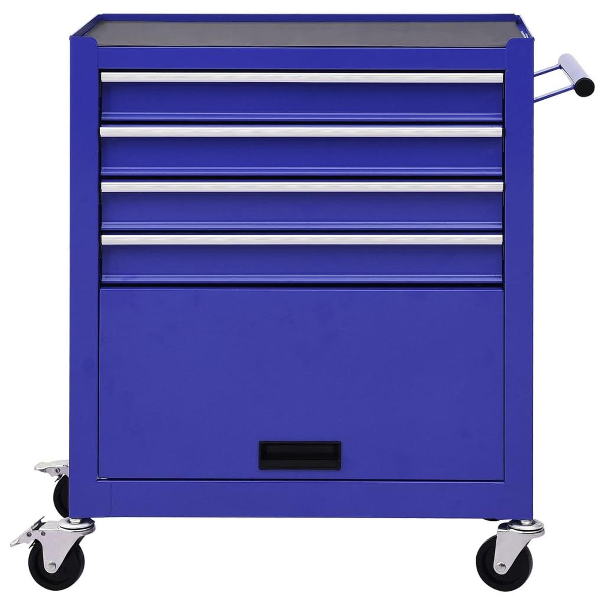 Voir la diapositive 3 : VIDAXL Chariot a outils avec 4 tiroirs Acier Bleu