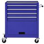 Voir la diapositive 3 : VIDAXL Chariot a outils avec 4 tiroirs Acier Bleu