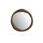Voir la diapositive 4 : Rendez vous déco Miroir rond en bois clair de suar ondulé D53 cm - Yong