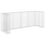 Voir la diapositive 2 : VIDAXL Mur en gabion pour poubelles Acier galvanise 320x100x120 cm