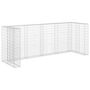 Voir la diapositive 2 : VIDAXL Mur en gabion pour poubelles Acier galvanise 320x100x120 cm