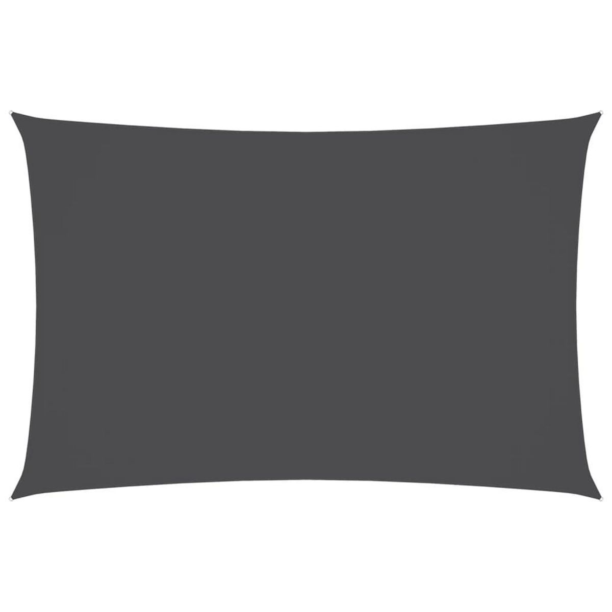 VIDAXL Voile de parasol tissu oxford rectangulaire 6x8 m anthracite