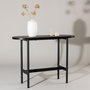Voir la diapositive 5 : Paris Prix Console Ovale Design  Star  110cm Noir