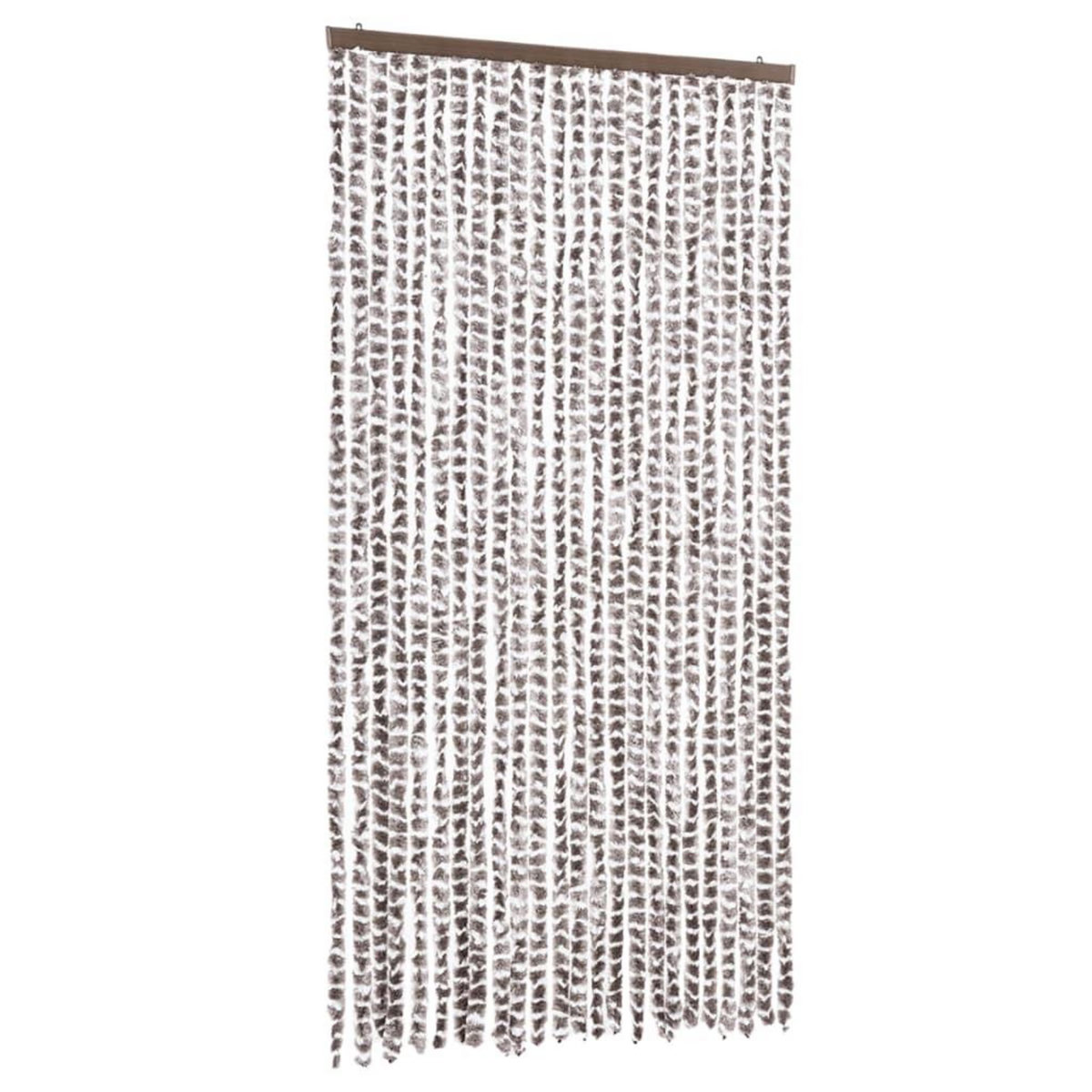 VIDAXL Moustiquaire Taupe et blanc 100x220 cm Chenille