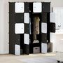 Voir la diapositive 3 : VIDAXL Cubes de rangement 20 pcs avec tiges de suspension PP