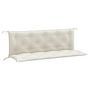 Voir la diapositive 2 : VIDAXL Coussins de banc de jardin lot de 2 creme melange tissu