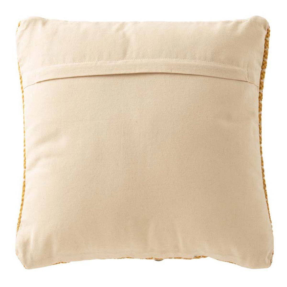 Paris Prix Coussin Déco  Bali  42x42cm Blanc & Ocre