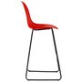 VIDAXL Chaises de bar 4 pcs Rouge Plastique