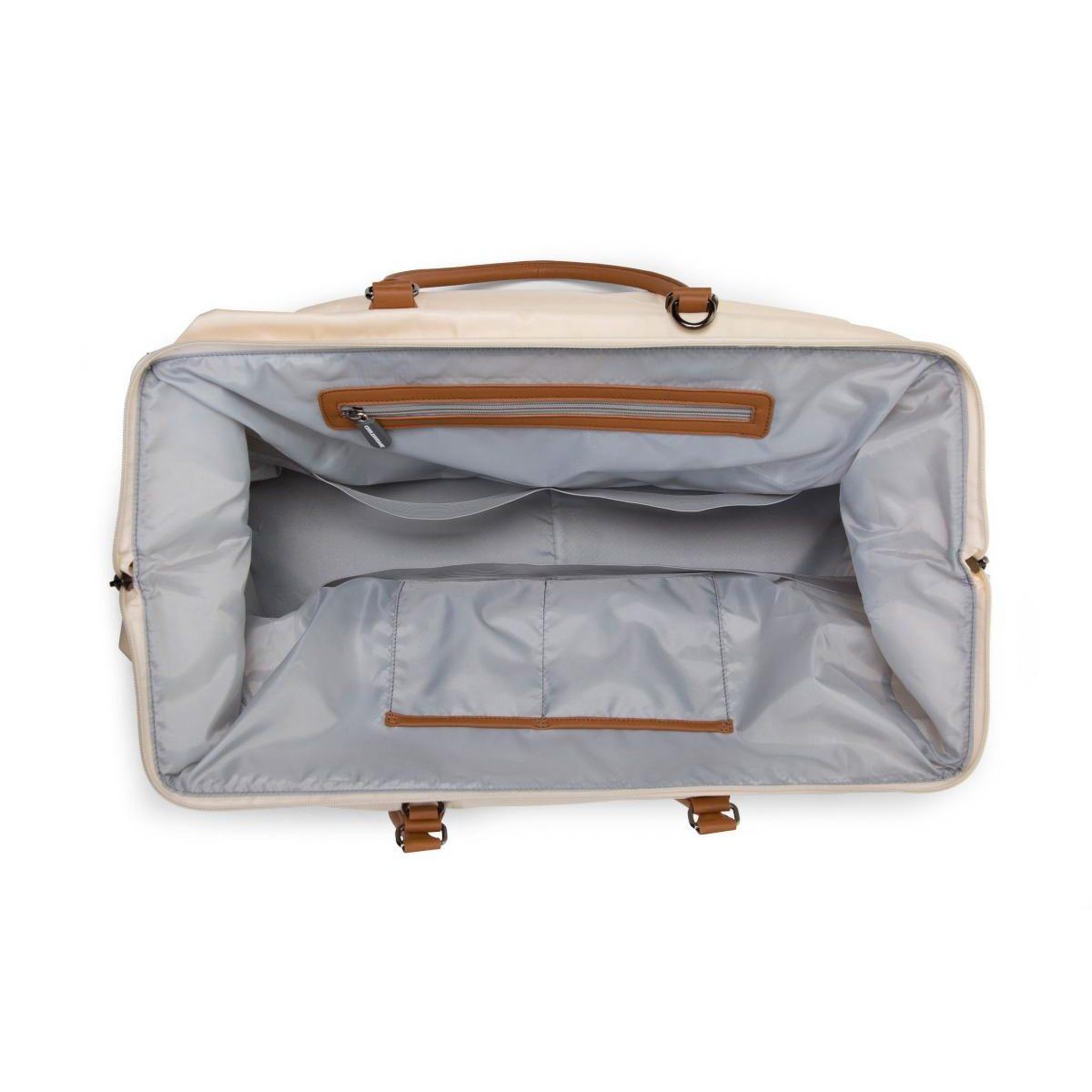 Voir la diapositive 4 : CHILDHOME Mommy Bag Sac A Langer Ecru Noir