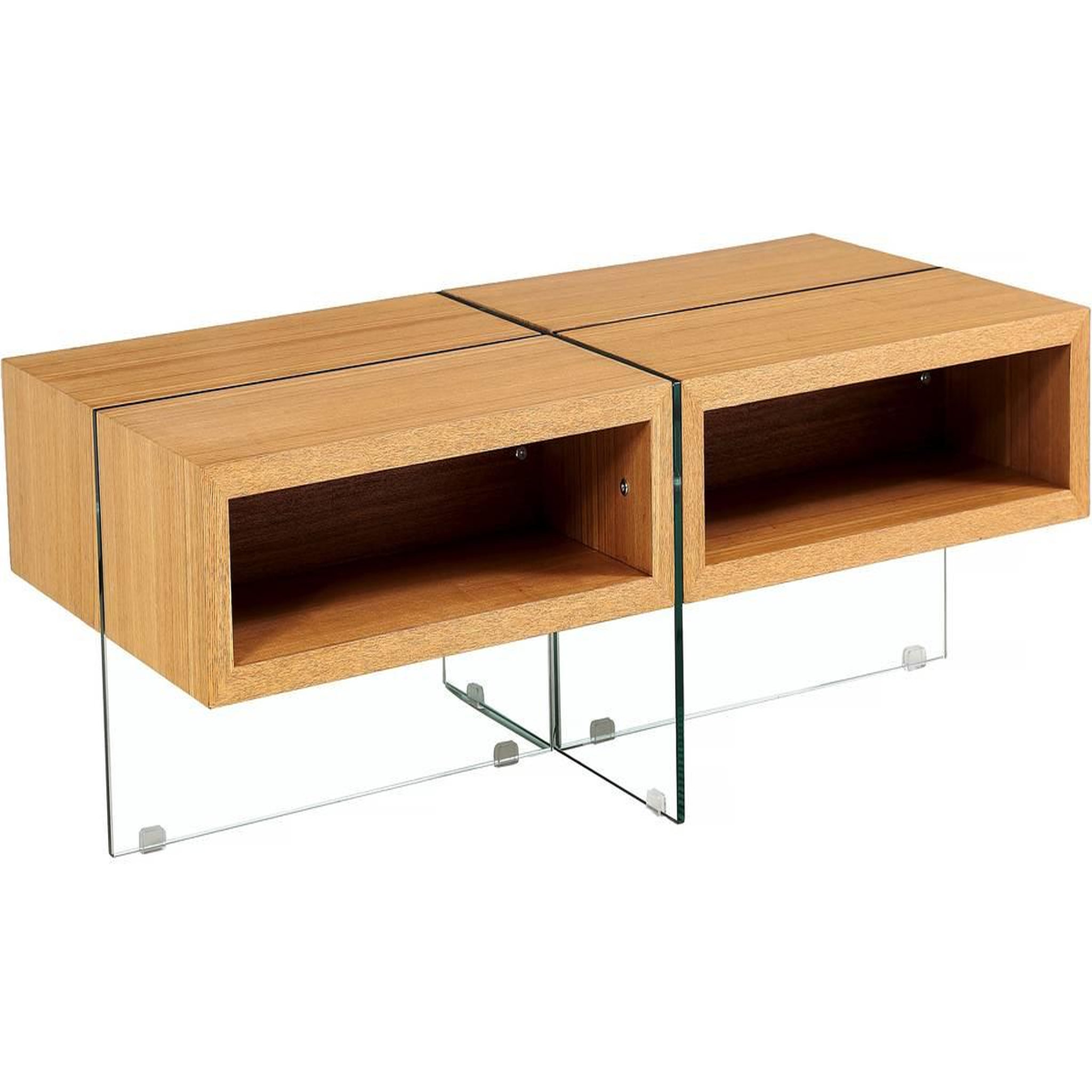 Habitat et Jardin Table basse  milano  - 120 x 60 x 40 cm - finition chêne