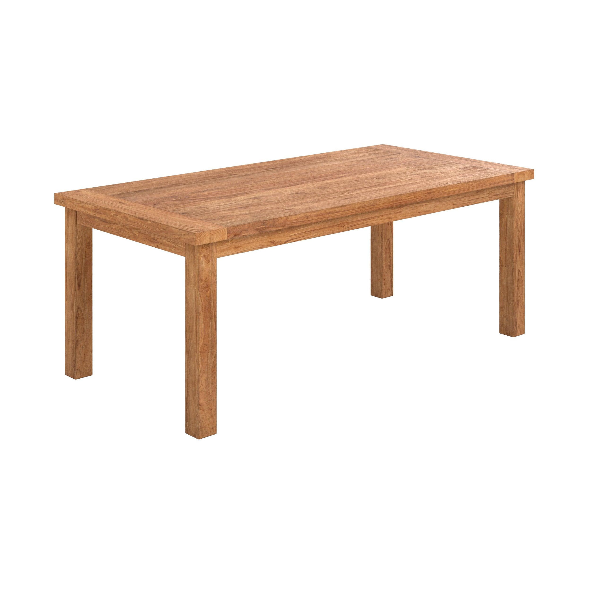 MAISON PAVANE Table rectangulaire en bois de teck recyclé 200cm 8 personnes-Mémo