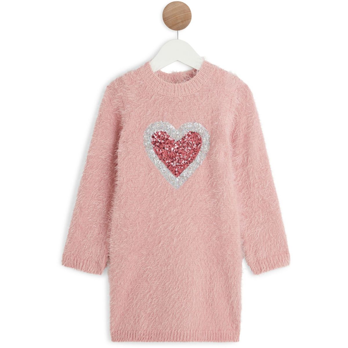 INEXTENSO Robe pull poilu bébé fille