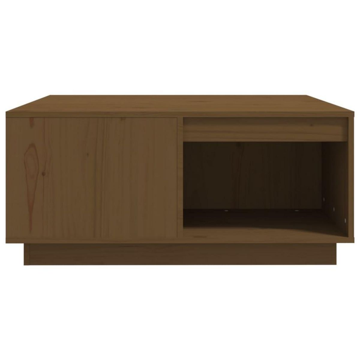 VIDAXL Table basse Marron miel 80x81x36,5 cm Bois massif de pin