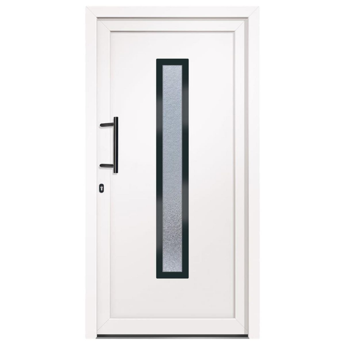 VIDAXL Porte d'entree Blanc 108x208 cm PVC