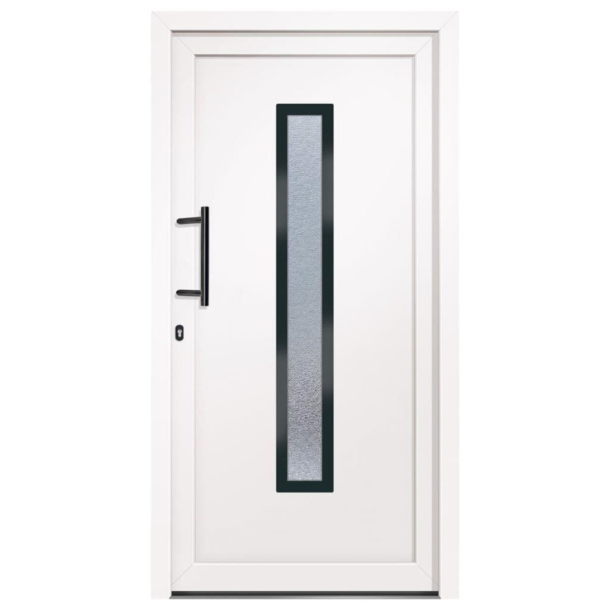 VIDAXL Porte d'entree Blanc 108x208 cm PVC
