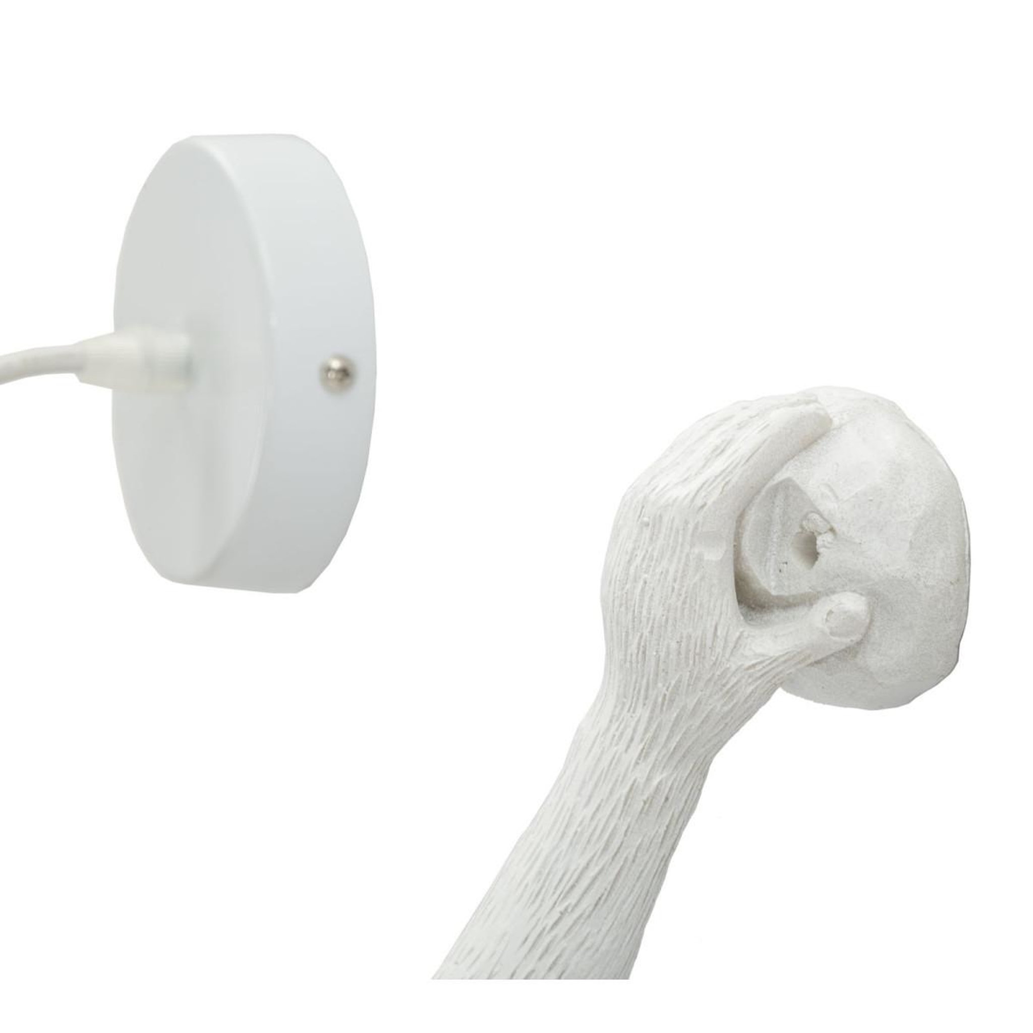 Voir la diapositive 5 : Paris Prix Lampe Murale Design  Singe  64cm Blanc