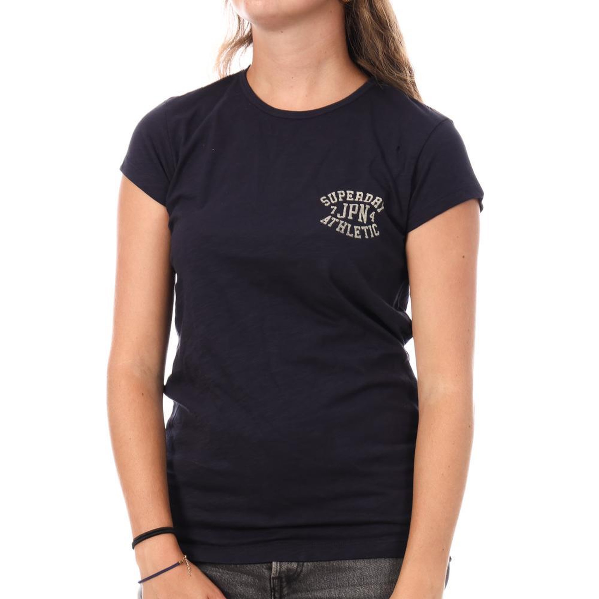 SUPERDRY T Shirt  Femme Superdry Athletic. Coloris disponibles : Bleu