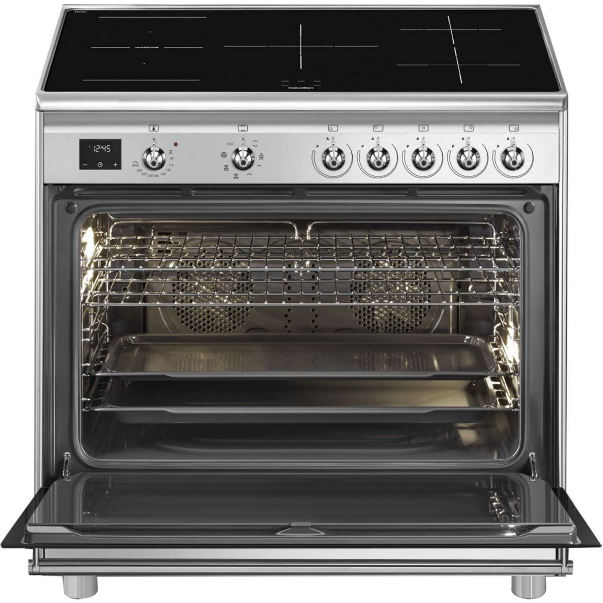 SMEG Piano de cuisson induction SCB95CIX