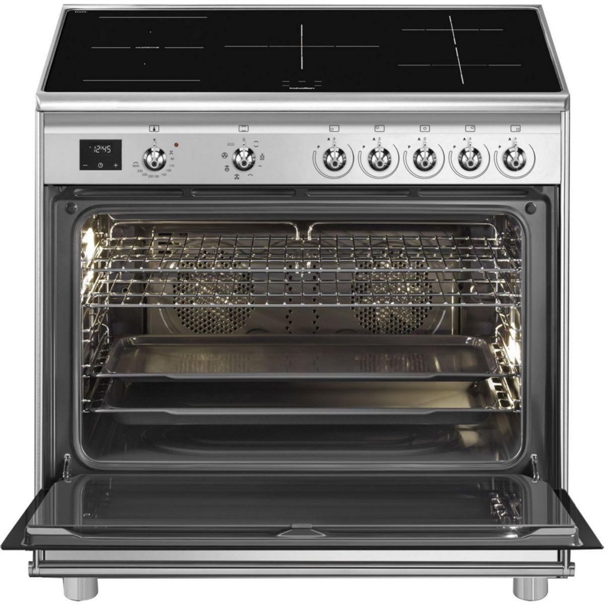 SMEG Piano de cuisson induction SCB95CIX