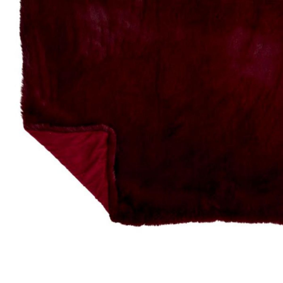 Paris Prix Plaid Imitation Fourrure  Cutie  130x180cm Bordeaux