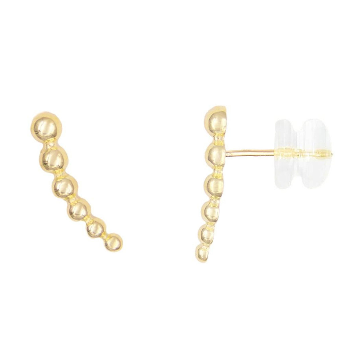 L'ATELIER D'AZUR Boucles d'Oreilles Or Jaune Motifs Boules - Femme