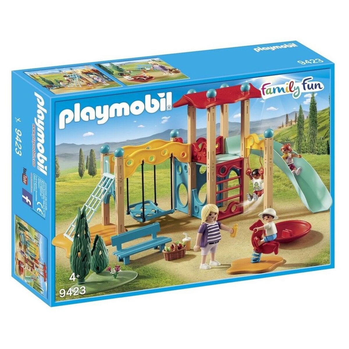PLAYMOBIL 9423 - Family Fun - Parc de jeu avec toboggan