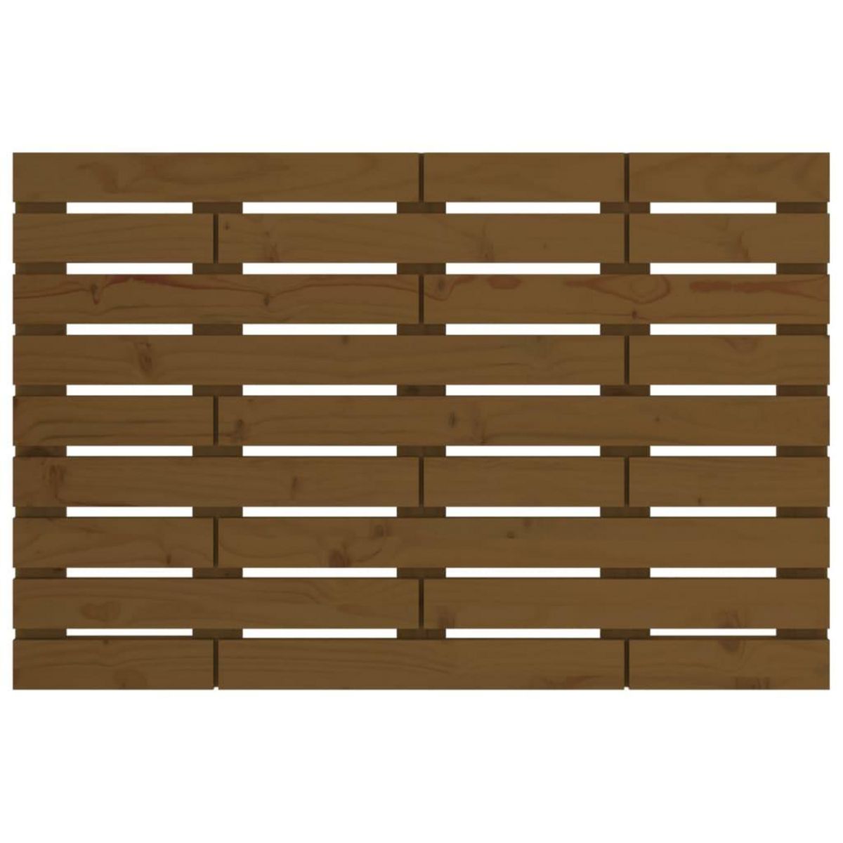 VIDAXL Tete de lit murale Marron miel 106x3x63 cm Bois massif de pin